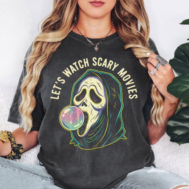 Camiseta Cara de Fantasma Vamos a Ver Películas de Terror C (Subido por el creador)