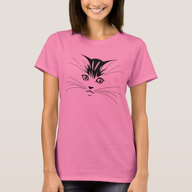 Camiseta Cara de gato (Anverso)