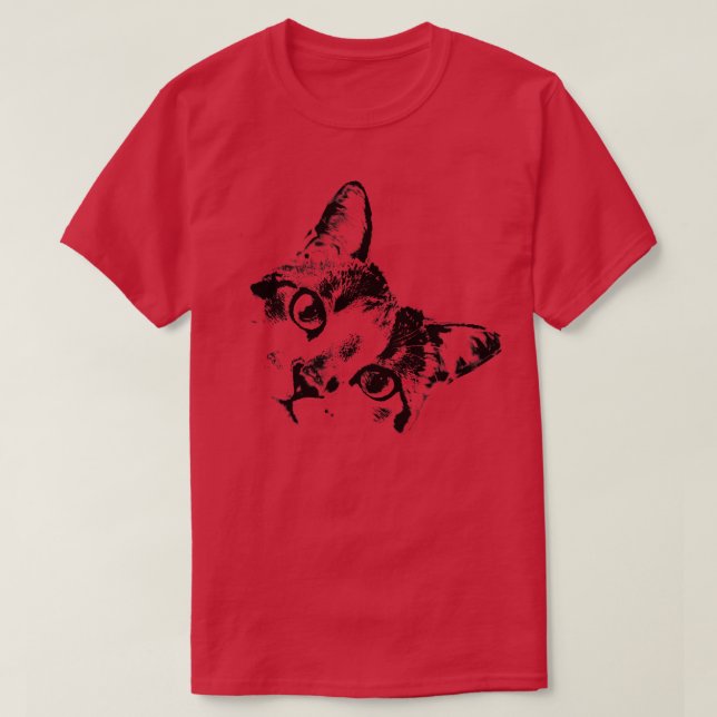 Camiseta Cara de gato 1 (Diseño del anverso)