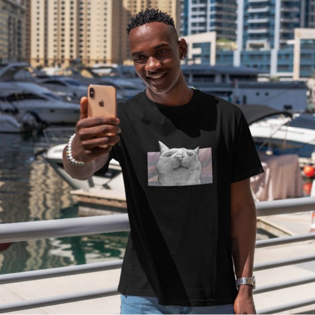 Camiseta Cara de gato divertida (Subido por el creador)