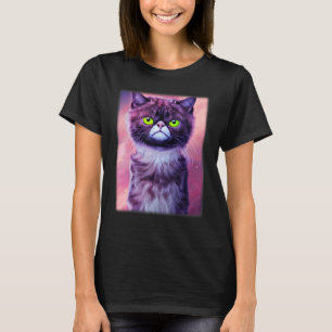 Camiseta Cara de gato gráfico animal mascota estampado gati
