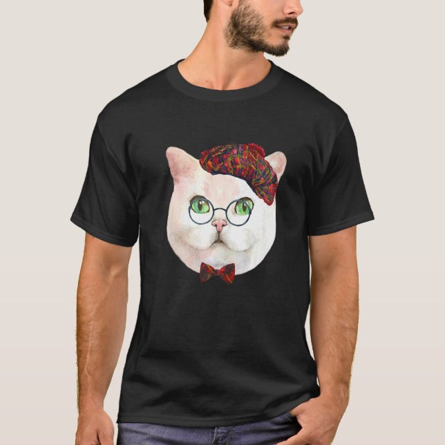 Camiseta Cara De Gato Para Gato (Anverso)