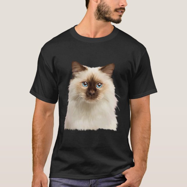 Camiseta Cara de gato ragdoll (Anverso)