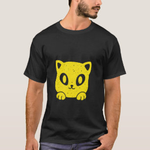 Camiseta Cara de gato retro gato gatito 80s 90s niño