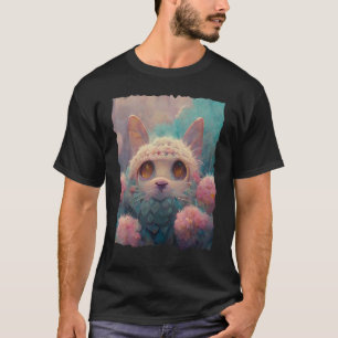 Camiseta Cara de gato suave