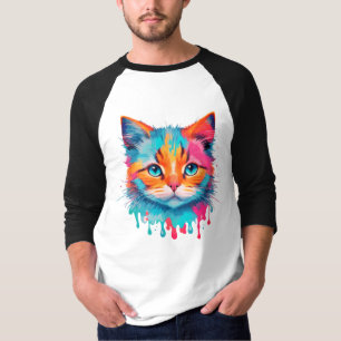 Camiseta Cara de gato suave