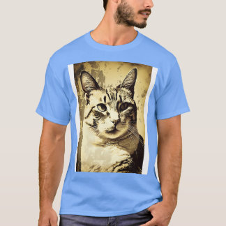 Camiseta Cara de gato vintage