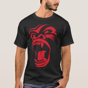 Camiseta Cara de Gorila para Hombres Mujeres Niños