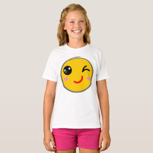 Camiseta Cara de guiño, sonrisa Wink