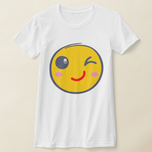 Camiseta Cara de guiño, sonrisa Wink (Distribución)