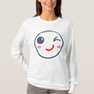 Camiseta Cara de guiño, sonrisa Wink