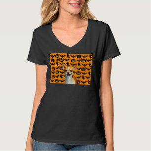 Camiseta Cara de Halloween para perros Chihuahua