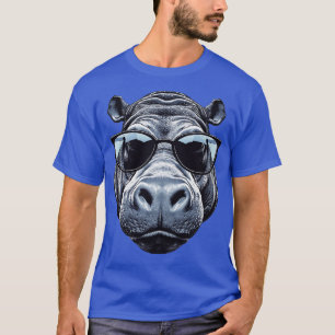 Camiseta Cara de Hippo con gafas de sol 1