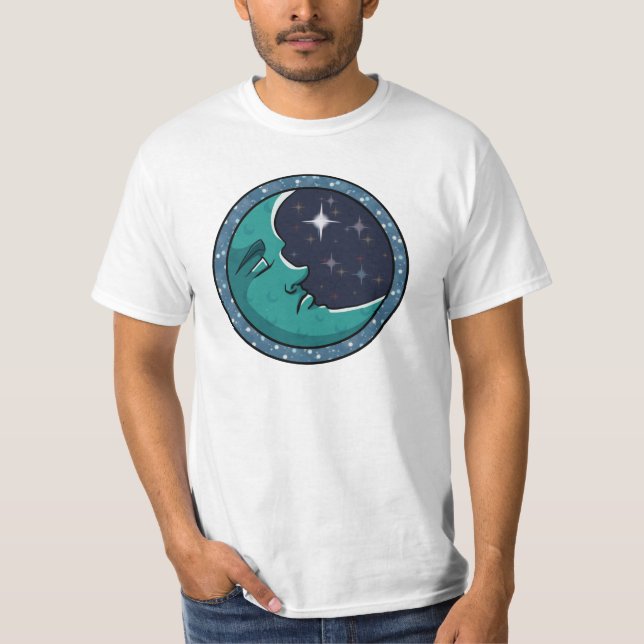 Camiseta Cara de Hombre en Luna (Anverso)