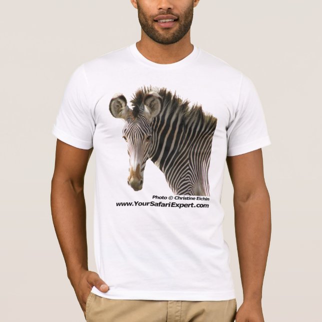 Camiseta Cara de la cebra (frente) - extremo de la cebra (Anverso)