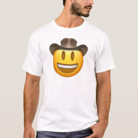 Cara de la emoji del vaquero