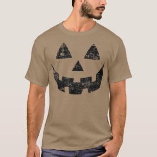 Camiseta Cara de la lámpara de la calabaza de la vieja Hall