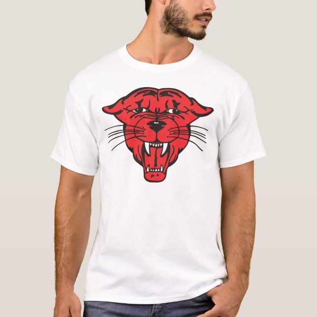 Camiseta CARA de la PANTERA, rojo 01 (Anverso)