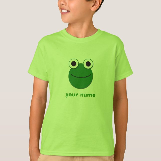Camiseta Cara de la rana personalizada (Anverso)