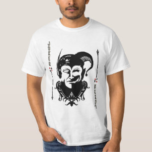 Camiseta cara de la tarjeta de Joker