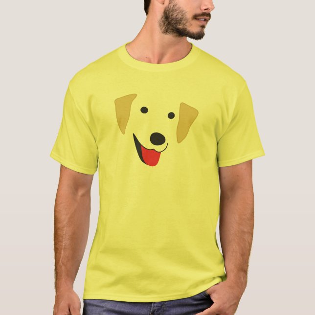 Camiseta Cara de laboratorio amarilla (Anverso)