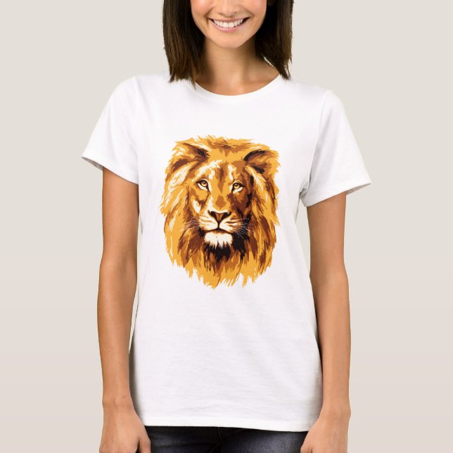 Camiseta Cara de león (Anverso)