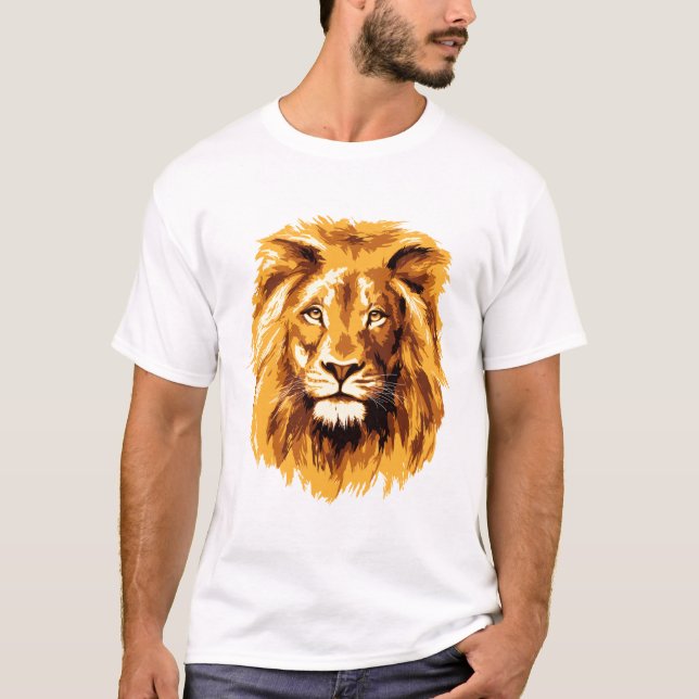 Camiseta Cara de león (Anverso)