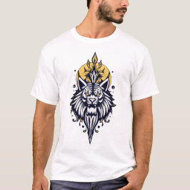 Camiseta cara de león