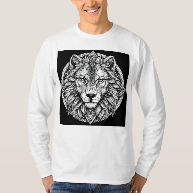 Camiseta Cara de león (Anverso)