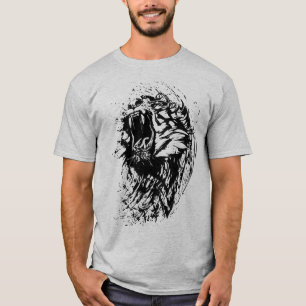 Camiseta Cara de león, León majestuoso, León salvaje