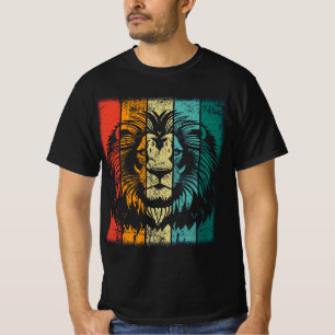Camiseta Cara de león retro