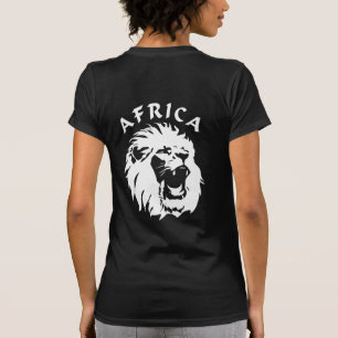 Camiseta Cara de León Rugiente   África