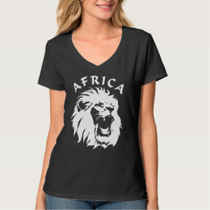 Camiseta Cara de León Rugiente África