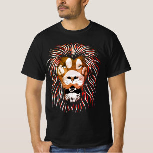 Camiseta Cara de león tribal