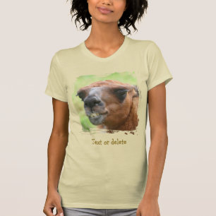 Camiseta Cara de Llama Enojada Personalizada