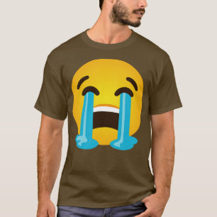 Camiseta Cara de llanto fuerte. Lágrimas tristes llorando