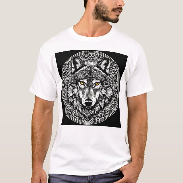 Camiseta Cara de lobo (Anverso)