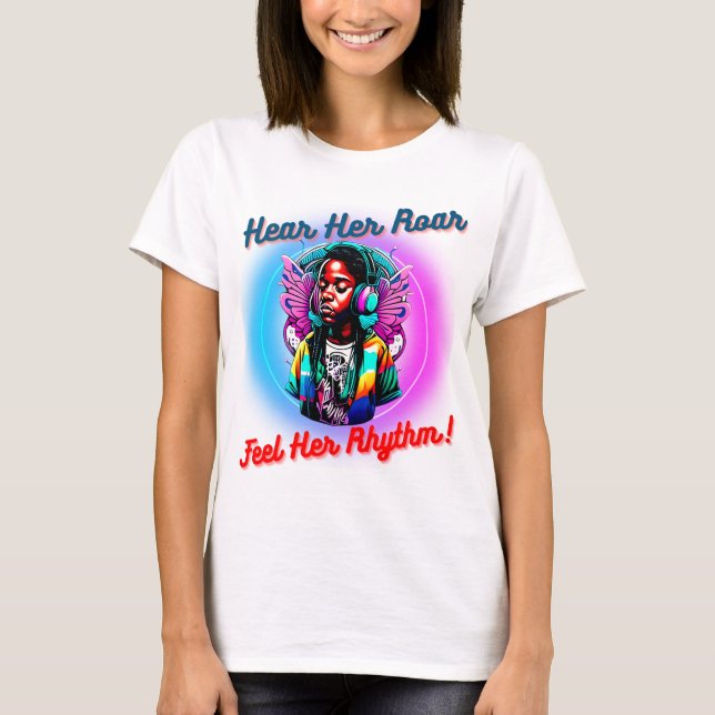 Camiseta Cara de mariposa colorida (Anverso)