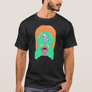 Camiseta cara de monstruo