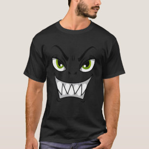 Camiseta Cara de Monstruo Lindo Halloween Divertido Hallowe