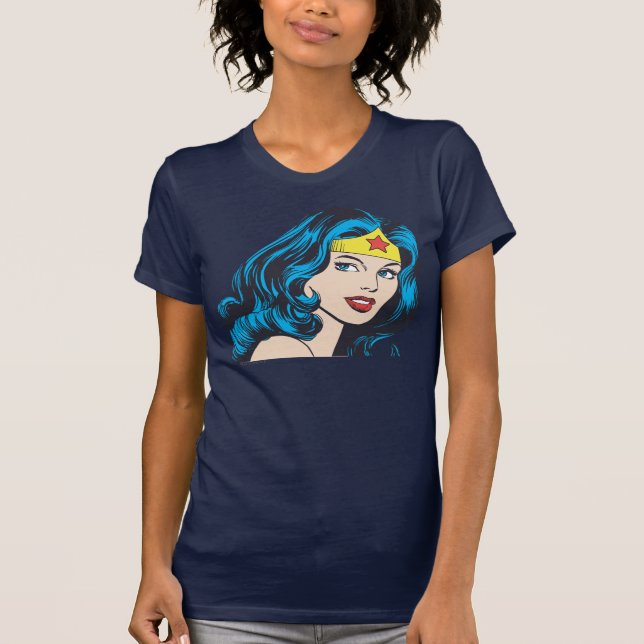 Camiseta Cara de mujer maravilla (Anverso)