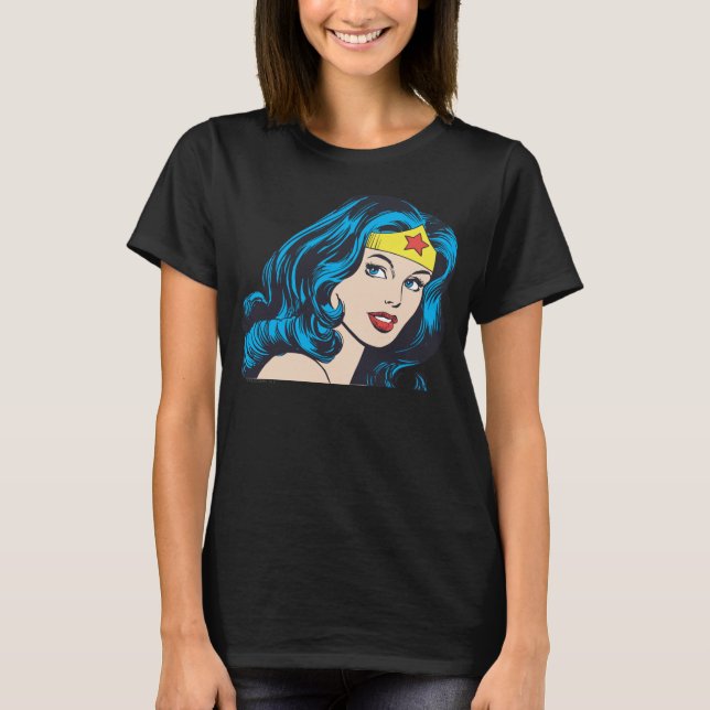 Camiseta Cara de mujer maravilla (Anverso)