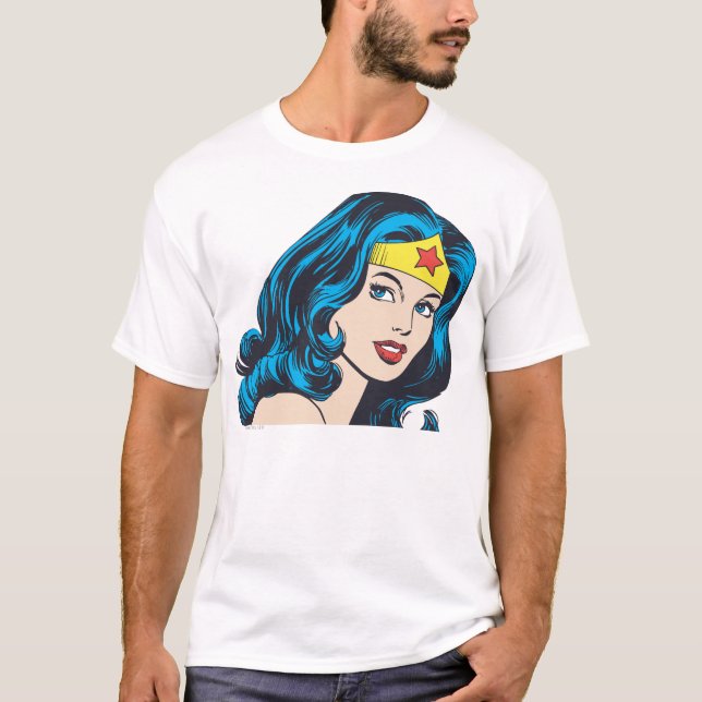 Camiseta Cara de mujer maravilla (Anverso)