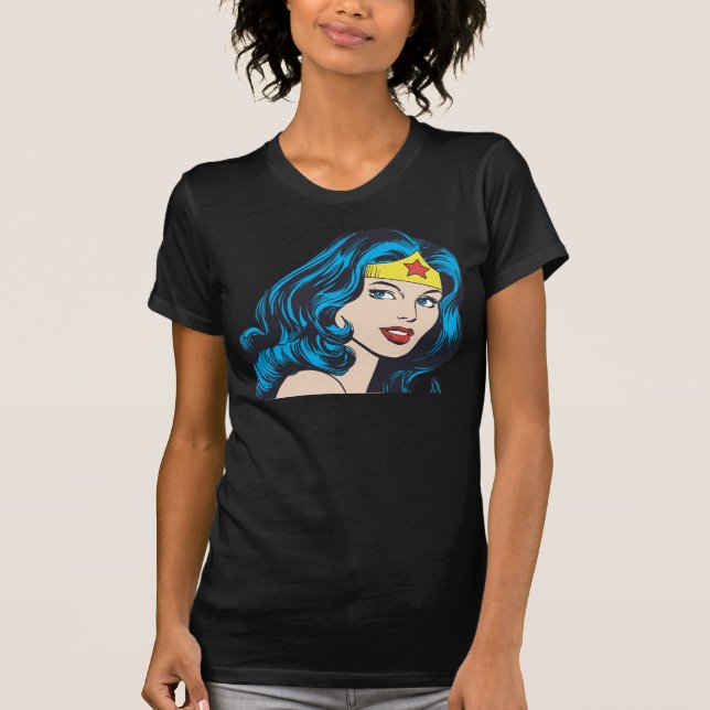 Camiseta Cara de mujer maravilla (Anverso)