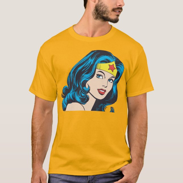Camiseta Cara de mujer maravilla (Anverso)