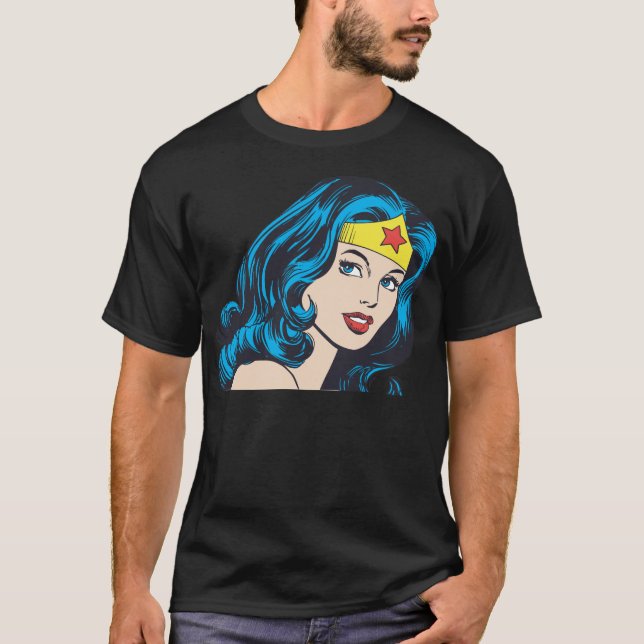 Camiseta Cara de mujer maravilla (Anverso)