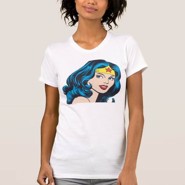 Camiseta Cara de mujer maravilla (Anverso)