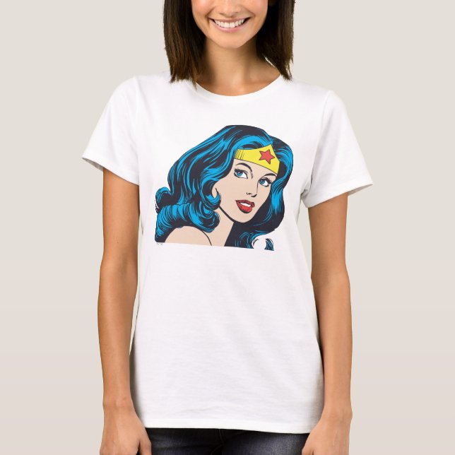Camiseta Cara de mujer maravilla (Anverso)