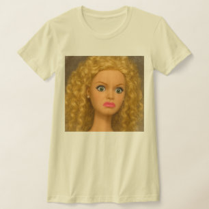 Camiseta Cara de Muñeca Divertida Asquerosa Meme