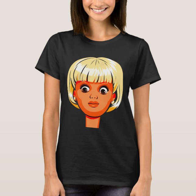 Camiseta Cara de muñeca divertida asquerosa Meme Premium Tr (Anverso)